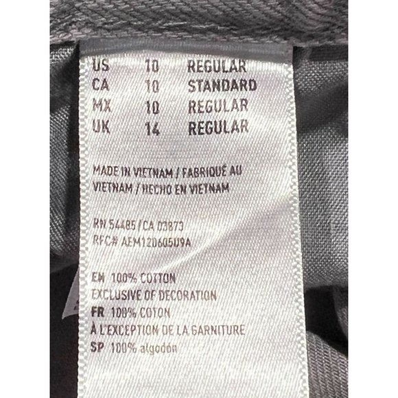 NWT AMERICAN EAGLE Mom Jean Sz 10R Gray/Pink High Rise Ripped #504016 - Picture 5 of 5